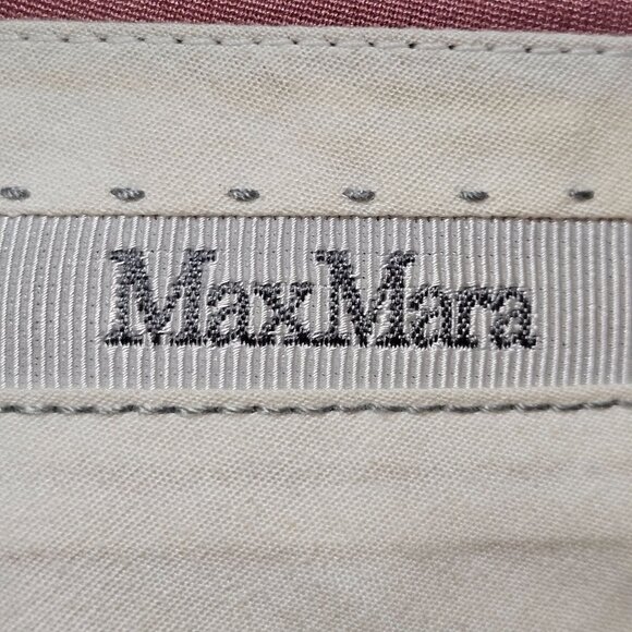Max Mara Women's Slim Fit Mauve Trousers Quiet Luxury Business Court Core sz 8 - Picture 16 of 16